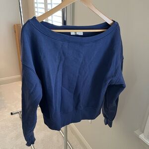 Spiritual Gangster Midnight Blue off the shoulder Top